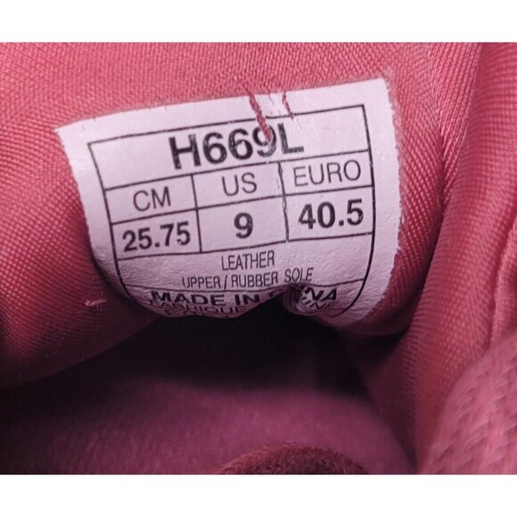 ASICS Women's Size 9 Gel-Kayano Trainer Retro Dark Pink Suede Running Shoe h669l - Picture 8 of 11